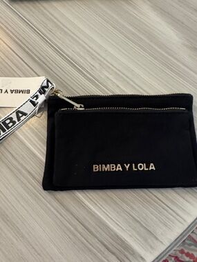 Bimba y Lola Black Wristlet Pouch